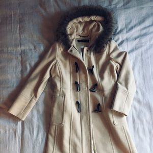 Marc New York duffel coat with fur hood
